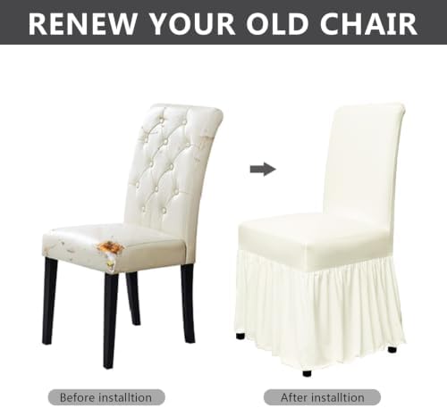 molasofa Chair Covers for Dining Room Set of 4 Stretch Chair