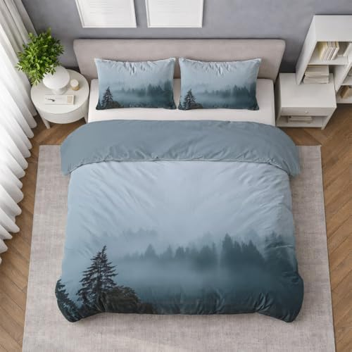 Super Soft Duvet Cover Set Microfiber Bedding Set Mystical Nature