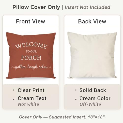 PANDICORN Outdoor Decorative Throw Pillow Covers 18x18 Inch Set of 2
