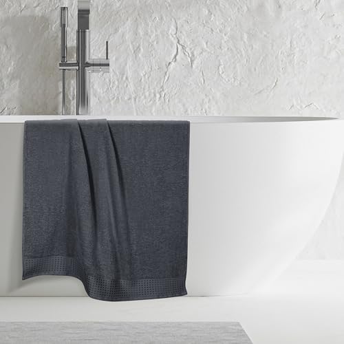 GLAMBURG 100% Cotton Oversized 2 Pack Bath Sheets 35x70, Ultra Soft
