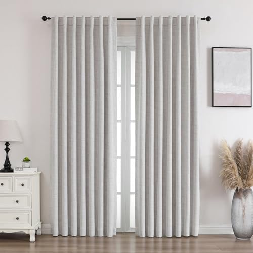 Flyfun Blackout Curtains 63 Inches Long - 2 Panels Set, Thermal