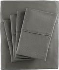 Pemberly Row 800 Thread Count Cotton Blend Sateen Sheet Set, Charcoal