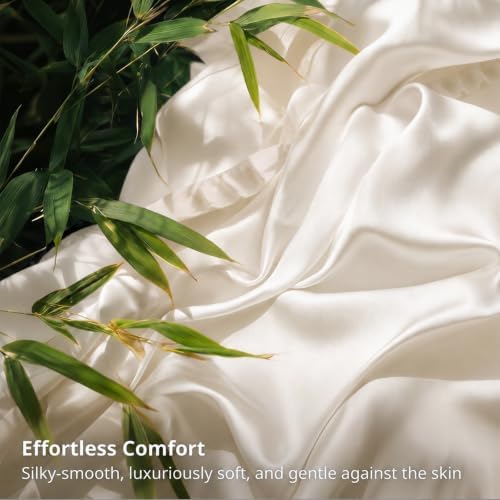 Ruffle Duvet Cover Set King Size, 100% Viscose Derived from Bamboo