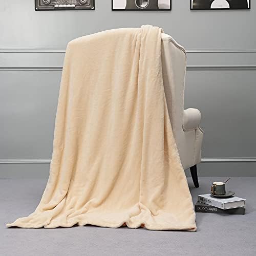 NANPIPER Fleece Blankets, Super Soft Flannel King Size Blanket for
