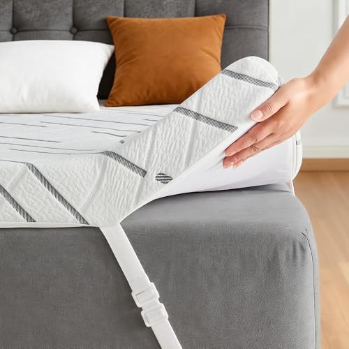 3 Inch Gel Memory Foam Mattress Topper Queen Size with Removable &