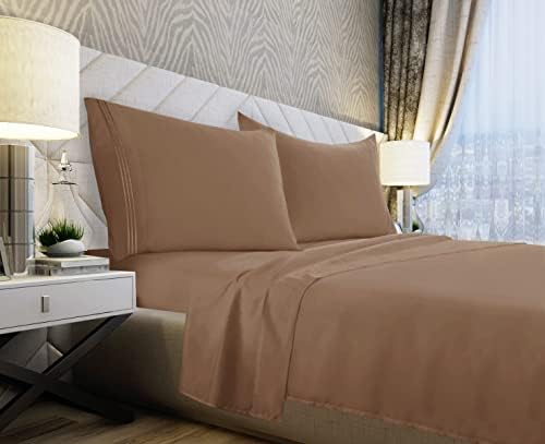 Vacco Queen Sheet Set - Luxury Hotel 1800 Series 4-Piece Bedding