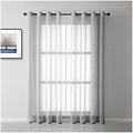 Sheer Bedroom Curtains 2 Panel Sets 63 Inch Length, Grommet Solid