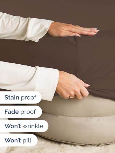 CGK Extra Deep Cal King Single Fitted Sheet Only - Brown