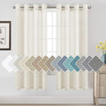 H.VERSAILTEX Natural Linen Semi Sheer Curtains Soft Semi Sheer Curtain