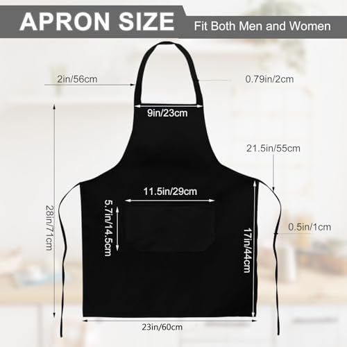 12 Pack Bib Apron,Unisex White Plain Aprons,Aprons Bulk with 2