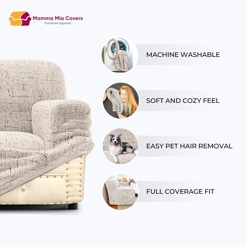 PAULATO BY GA.I.CO. Sofa Slipcover - Stretch Couch Cover - Stylish