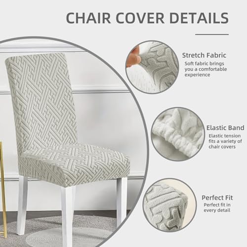 Chair Covers for Dining Chairs, Stretch Jacquard Dining Chair