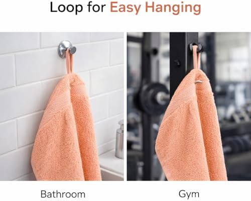 Hand Towel Set of 2 for Bathroom 100% Ring Spun Cotton, 16 x 28 inches