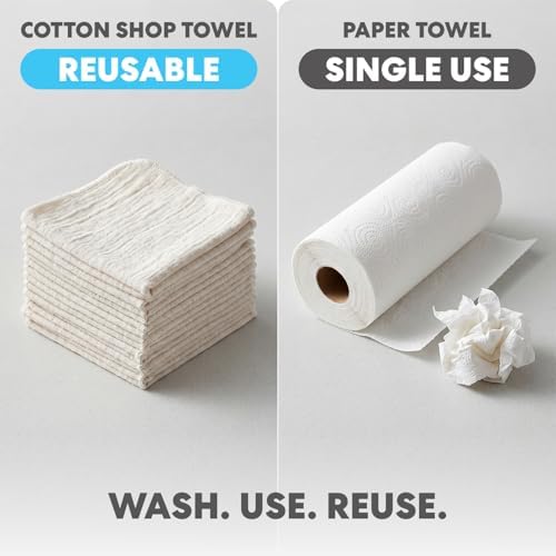 Simpli-Magic 79170 Shop Towels, White, 500 Pack