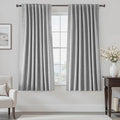 Blackout Curtains for Bedroom 63 Inch Length, Grey 2 Panels Set