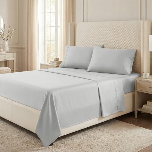 SUPERIOR Egyptian Cotton 530 TC Deep Pocket Sheet Set, Twin XL