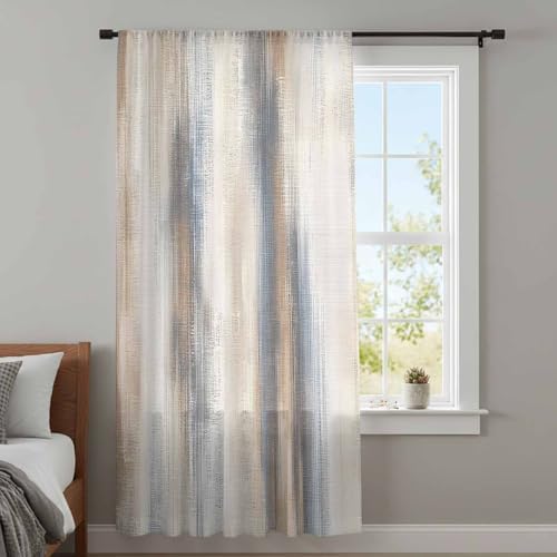 Beige Gray Window Curtains 63 Inches Long,Abstract Grunge Mottled