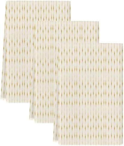 Vertical Stripes Kitchen Towels Set of 3, Water Absorbent Dish Towel