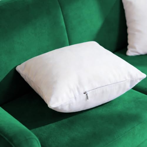 Extra Thick and Full Set of 2 Plump Cotton Fabric Throw Pillow
