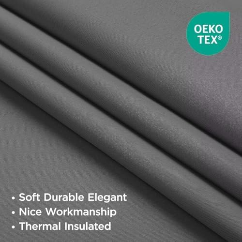 Joydeco Blackout Curtains 63 Inch Length 2 Panels Set, Thermal