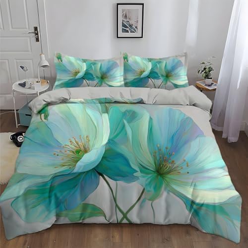 Light Gray Duvet Cover Set King Size, Kids Teens Minimalist Style