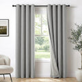 100% Blackout Shield Total Blackout Curtains Faux Linen Textured