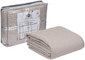 HILLFAIR 100% Combed Cotton Blanket–102x108 Inch California King Size