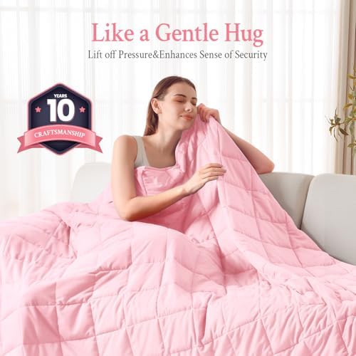 Topblan Cooling Weighted Blanket for Adults, 20 lbs 60 x 80 Queen Size