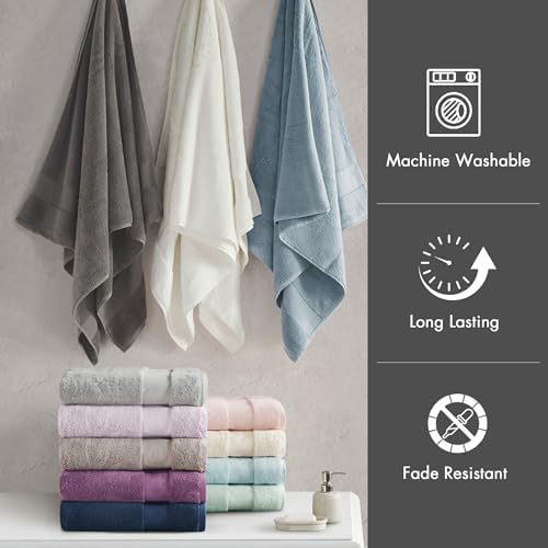 Madison Park 100% Turkish Cotton 600 GSM Bath Towel Set, 6 Piece