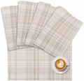 Placemats Set of 8 Farmhouse Plaid Place Mats for Dining Table Rustic