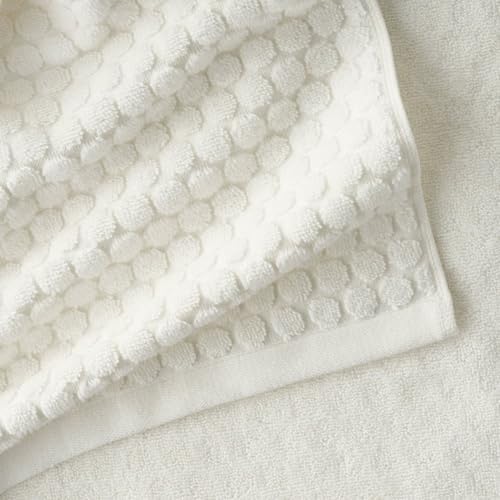 6 Piece Towel Set 100% Cotton, 2 Bath 2 Hand 2 Washcloths, Soft
