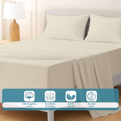 Ready To Rest 5 Piece Split King Sheets, Premium Egyptian Cotton