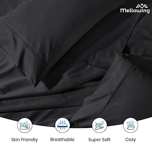 Mellowing Flat Sheet - 600 Thread Count Sateen Soft 100% Egyptian