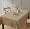 HLC.ME Lincoln Fabric Tablecloth, Jacquard Fabric Table Cloth for