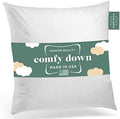 ComfyDown 20x20 Throw Pillow Insert, Down & Feather Fill, 100% Cotton