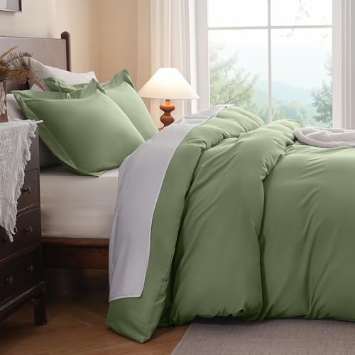 FreshCulture California King Duvet Cover - 3 Pieces Microfiber Duvet