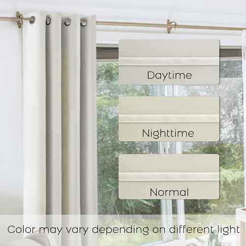 KOUFALL 72 Inch Length Curtain Panels,50% Blackout Room Darkening Boho