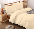 3 Piece Duvet Covet Set-Egyptian Cotton Comforter Cover with 2 Pillow