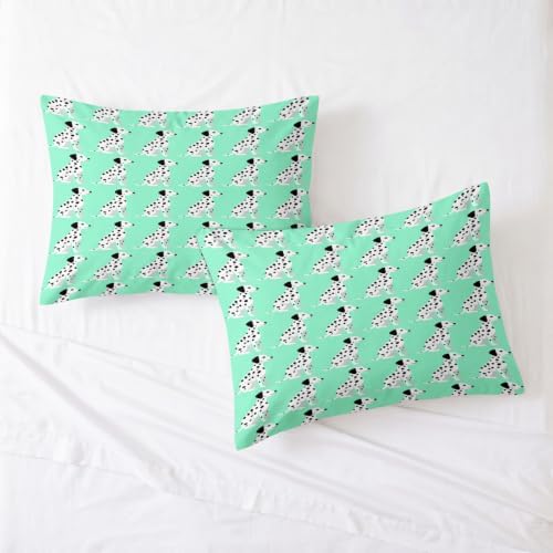 King Duvet Cover Set Soft Microfiber Animals Dalmatian