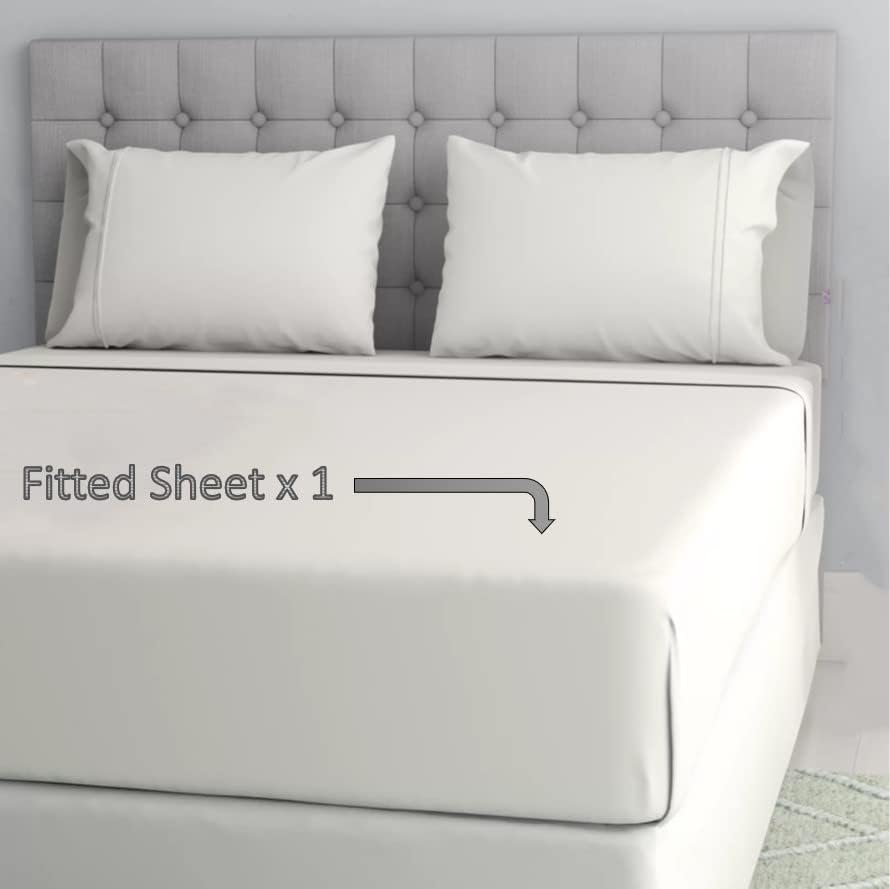 Extra Deep Pocket Bottom Fitted Sheet - 1000-Thread-Count Egyptian