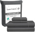 LANE LINEN 100% Egyptian Cotton King Size Sheets Set - 4 Pieces