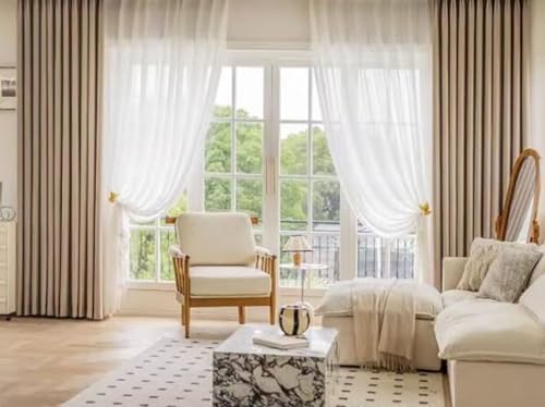 Beydodo Dining Room Curtains 72 Inch Length 2 Panels, Blackout