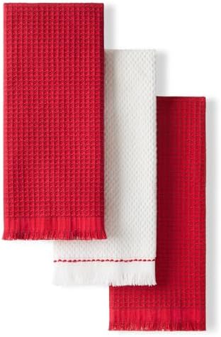 KitchenAid Gourmet Series Gridlines Kitchen Towels 3-Pack Set, 100%