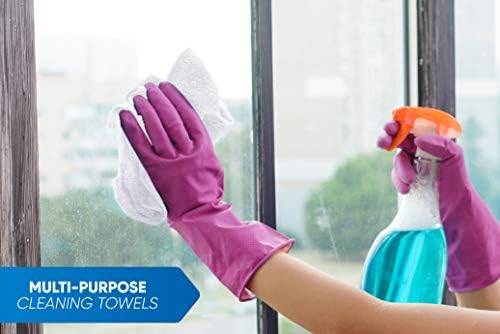 100% Cotton Terry Towels Cleaning Cloths Pack of 50 (12x12 Inches)