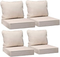 AAAAAcessories Outdoor Chair Cushions, 24 x 24 x 5 + 19 in, Set of 4
