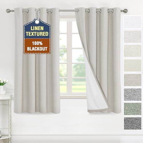 H.VERSAILTEX 100% Blackout Curtains for Bedroom Thermal Insulated