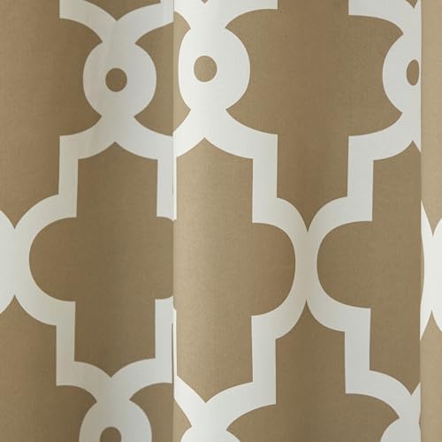 TOWN & COUNTRY EVERYDAY Ironwork Geo Trellis Sateen Indoor Curtains