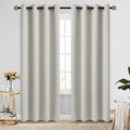 COSVIYA Grommet Room Darkening Cream Beige Curtains 84 inch for