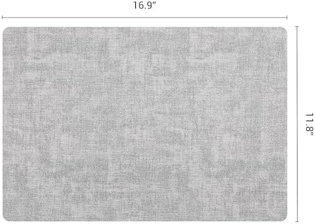 Placemats Set of 6 Faux Leather Placemats for Kitchen Table Decor