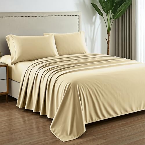 Mayfair Linen 100% Pure Egyptian Cotton Sheet King Size - Luxury 1000